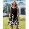 image:imageZeagoo Summer Dresses for Women 2026 Sleeveless Casual Floral Tshirt Sundress with Pockets Loose Tank Beach Dress01black Floral