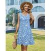 image:imageZeagoo Summer Dresses for Women 2026 Sleeveless Casual Floral Tshirt Sundress with Pockets Loose Tank Beach Dress02blue Floral