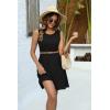 image:imageZeagoo Summer Dresses for Women 2026 Sleeveless Casual Floral Tshirt Sundress with Pockets Loose Tank Beach DressBlack