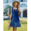 image:imageZeagoo Summer Dresses for Women 2026 Sleeveless Casual Floral Tshirt Sundress with Pockets Loose Tank Beach DressBlue Ethnic