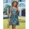 image:imageZeagoo Summer Dresses for Women 2026 Sleeveless Casual Floral Tshirt Sundress with Pockets Loose Tank Beach DressColorful