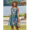 image:imageZeagoo Summer Dresses for Women 2026 Sleeveless Casual Floral Tshirt Sundress with Pockets Loose Tank Beach DressColorful