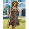 image:imageZeagoo Summer Dresses for Women 2026 Sleeveless Casual Floral Tshirt Sundress with Pockets Loose Tank Beach DressEthnic Print