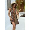 image:imageZeagoo Summer Dresses for Women 2026 Sleeveless Casual Floral Tshirt Sundress with Pockets Loose Tank Beach DressEthnic Print