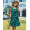image:imageZeagoo Summer Dresses for Women 2026 Sleeveless Casual Floral Tshirt Sundress with Pockets Loose Tank Beach DressGreen Print