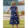 image:imageZeagoo Summer Dresses for Women 2026 Sleeveless Casual Floral Tshirt Sundress with Pockets Loose Tank Beach DressNavy Printbf318