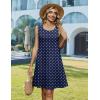 image:imageZeagoo Summer Dresses for Women 2026 Sleeveless Casual Floral Tshirt Sundress with Pockets Loose Tank Beach DressNavy Round Dot