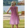 image:imageZeagoo Summer Dresses for Women 2026 Sleeveless Casual Floral Tshirt Sundress with Pockets Loose Tank Beach DressPurple Print