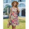 image:imageZeagoo Summer Dresses for Women 2026 Sleeveless Casual Floral Tshirt Sundress with Pockets Loose Tank Beach DressPurplered