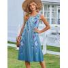 image:imageZeagoo Summer Dresses for Women Flowy Aline Casual Midi Tank Dress Beach Boho Vacation Sundresses Shift Dress with Pockets01 Blue Floral