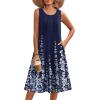 image:imageZeagoo Summer Dresses for Women Flowy Aline Casual Midi Tank Dress Beach Boho Vacation Sundresses Shift Dress with Pockets02 Navy Floral