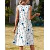 image:imageZeagoo Summer Dresses for Women Flowy Aline Casual Midi Tank Dress Beach Boho Vacation Sundresses Shift Dress with Pockets02 White Floral