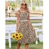 image:imageZeagoo Summer Dresses for Women Flowy Aline Casual Midi Tank Dress Beach Boho Vacation Sundresses Shift Dress with PocketsBeige
