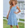 image:imageZeagoo Summer Dresses for Women Flowy Aline Casual Midi Tank Dress Beach Boho Vacation Sundresses Shift Dress with PocketsBlue