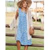 image:imageZeagoo Summer Dresses for Women Flowy Aline Casual Midi Tank Dress Beach Boho Vacation Sundresses Shift Dress with PocketsBlue
