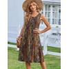 image:imageZeagoo Summer Dresses for Women Flowy Aline Casual Midi Tank Dress Beach Boho Vacation Sundresses Shift Dress with PocketsBrown