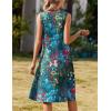 image:imageZeagoo Summer Dresses for Women Flowy Aline Casual Midi Tank Dress Beach Boho Vacation Sundresses Shift Dress with PocketsColorful
