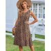 image:imageZeagoo Summer Dresses for Women Flowy Aline Casual Midi Tank Dress Beach Boho Vacation Sundresses Shift Dress with PocketsLeopard Print