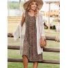 image:imageZeagoo Summer Dresses for Women Flowy Aline Casual Midi Tank Dress Beach Boho Vacation Sundresses Shift Dress with PocketsLeopard Print
