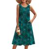 image:imageZeagoo Summer Dresses for Women Flowy Aline Casual Midi Tank Dress Beach Boho Vacation Sundresses Shift Dress with PocketsMz939
