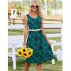 image:imageZeagoo Summer Dresses for Women Flowy Aline Casual Midi Tank Dress Beach Boho Vacation Sundresses Shift Dress with PocketsMz939