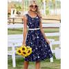 image:imageZeagoo Summer Dresses for Women Flowy Aline Casual Midi Tank Dress Beach Boho Vacation Sundresses Shift Dress with PocketsNavy Floral