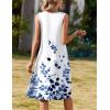 image:imageZeagoo Summer Dresses for Women Flowy Aline Casual Midi Tank Dress Beach Boho Vacation Sundresses Shift Dress with PocketsWhite Floral