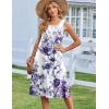 image:imageZeagoo Summer Dresses for Women Flowy Aline Casual Midi Tank Dress Beach Boho Vacation Sundresses Shift Dress with PocketsWhite Purple