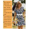 image:imageZeagoo Summer Dresses for Women Short Sleeve Shift Dress V Neck Casual Mini Beach Vacation Boho Sundress with PocketsAnavy Floral