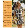 image:imageZeagoo Summer Dresses for Women Short Sleeve Shift Dress V Neck Casual Mini Beach Vacation Boho Sundress with PocketsBlue Tie Dye