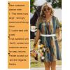 image:imageZeagoo Summer Dresses for Women Short Sleeve Shift Dress V Neck Casual Mini Beach Vacation Boho Sundress with PocketsKhaki Tie Dye
