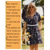 image:imageZeagoo Summer Dresses for Women Short Sleeve Shift Dress V Neck Casual Mini Beach Vacation Boho Sundress with PocketsNavy Sf180