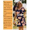image:imageZeagoo Summer Dresses for Women Short Sleeve Shift Dress V Neck Casual Mini Beach Vacation Boho Sundress with PocketsNavy Sf294