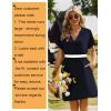 image:imageZeagoo Summer Dresses for Women Short Sleeve Shift Dress V Neck Casual Mini Beach Vacation Boho Sundress with PocketsSolid Black
