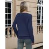 image:imageZeagoo Sweaters for Women Long Sleeve Tops Soft Knit Crew Neck Pullover Sweater Lightweight Crochet 2026 Fall OutfitsA Dark Blue