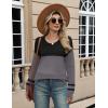 image:imageZeagoo Sweaters for Women Long Sleeve Tops Soft Knit Crew Neck Pullover Sweater Lightweight Crochet 2026 Fall OutfitsBlackgray