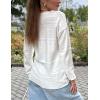 image:imageZeagoo Sweaters for Women Long Sleeve Tops Soft Knit Crew Neck Pullover Sweater Lightweight Crochet 2026 Fall OutfitsWhite