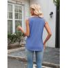 image:imageZeagoo Tank Top for Women V Neck Loose Fit Sleeveless Summer Tops Business Casual Outfits Dressy Blouses ShirtsA  Blue