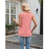 image:imageZeagoo Tank Top for Women V Neck Loose Fit Sleeveless Summer Tops Business Casual Outfits Dressy Blouses ShirtsA  Coral