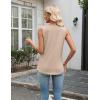 image:imageZeagoo Tank Top for Women V Neck Loose Fit Sleeveless Summer Tops Business Casual Outfits Dressy Blouses ShirtsA  Khaki