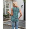 image:imageZeagoo Tank Top for Women V Neck Loose Fit Sleeveless Summer Tops Business Casual Outfits Dressy Blouses ShirtsFloral Blue 858