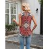image:imageZeagoo Tank Top for Women V Neck Loose Fit Sleeveless Summer Tops Business Casual Outfits Dressy Blouses ShirtsFloral Red 870