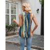 image:imageZeagoo Tank Top for Women V Neck Loose Fit Sleeveless Summer Tops Business Casual Outfits Dressy Blouses ShirtsMulticolor 289