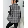 image:imageZeagoo Women Puffer Vest Lightweight Stand Collar Sleeveless Winter Warm Zip Up Padded Outerwear Jackets with Pockets SXXLBlack White Plaid