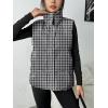 image:imageZeagoo Women Puffer Vest Lightweight Stand Collar Sleeveless Winter Warm Zip Up Padded Outerwear Jackets with Pockets SXXLBlack White Plaid