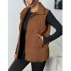 image:imageZeagoo Women Puffer Vest Lightweight Stand Collar Sleeveless Winter Warm Zip Up Padded Outerwear Jackets with Pockets SXXLBrown