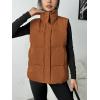 image:imageZeagoo Women Puffer Vest Lightweight Stand Collar Sleeveless Winter Warm Zip Up Padded Outerwear Jackets with Pockets SXXLCamel