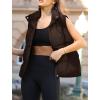 image:imageZeagoo Women Puffer Vest Lightweight Stand Collar Sleeveless Winter Warm Zip Up Padded Outerwear Jackets with Pockets SXXLDark Brown