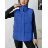 image:imageZeagoo Women Puffer Vest Lightweight Stand Collar Sleeveless Winter Warm Zip Up Padded Outerwear Jackets with Pockets SXXLSky Blue