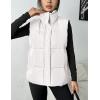 image:imageZeagoo Women Puffer Vest Lightweight Stand Collar Sleeveless Winter Warm Zip Up Padded Outerwear Jackets with Pockets SXXLWhite